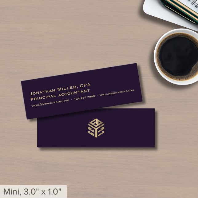 Minitarjeta De Visita Logotipo simple de Luxe (Subido por el creador)