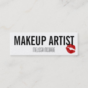 Minitarjeta De Visita los labios modernos del artista de maquillaje