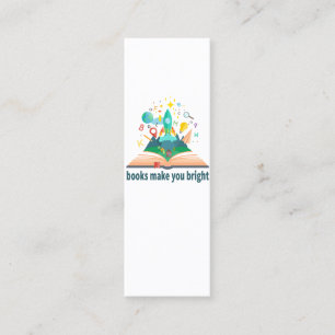 Minitarjeta De Visita Los libros te hacen brillante