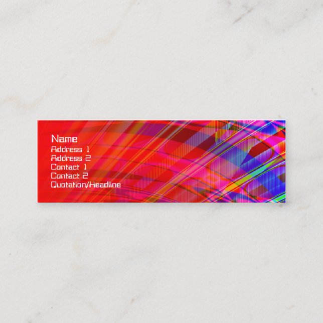 Minitarjeta De Visita Luces de la ciudad de la base de la luna (Anverso)