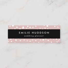 Minitarjeta De Visita Lugares dálmatas rosados, puntos dálmatas, impresi