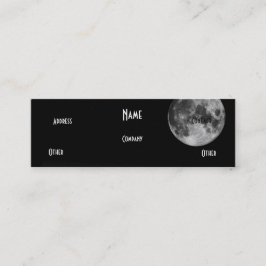 Minitarjeta De Visita Luna negra y blanca