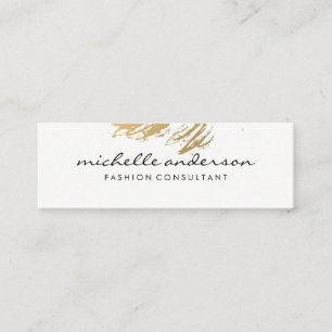 Minitarjeta De Visita Lux Gold Brushed