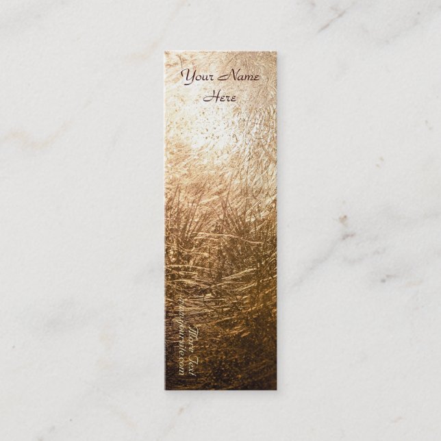 Minitarjeta De Visita Luz de oro 001 (Anverso)