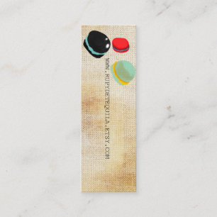 Minitarjeta De Visita Macarons Paris Pastry Rupydetequila