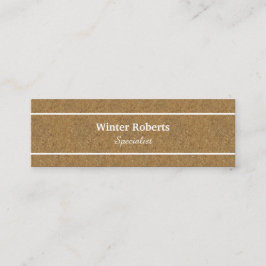 Minitarjeta De Visita madera de corcho de moda