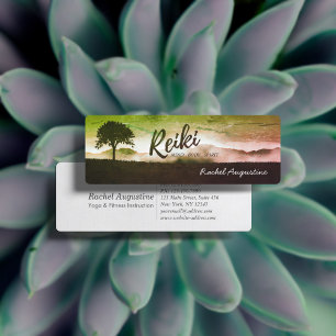 Minitarjeta De Visita Maestro de Reiki Natural e instructor de mediación