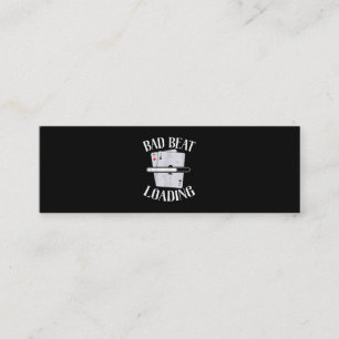 Minitarjeta De Visita Mala apuesta Cargando Texas Holdem Casino Funny Po