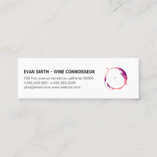 Minitarjeta De Visita Mancha de vino colorida