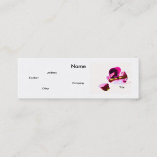 Minitarjeta De Visita Manicurista En Rosa