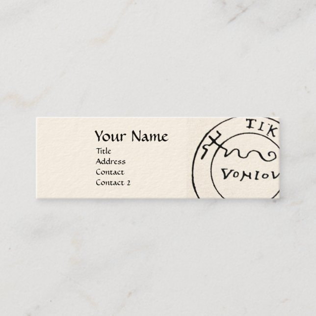 MINITARJETA DE VISITA MAPA DE TESORERÍA DE PIRATAS ANTIGUAS, ESPALDA Y S (Anverso)