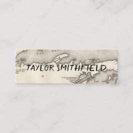 Minitarjeta De Visita mapa rústico