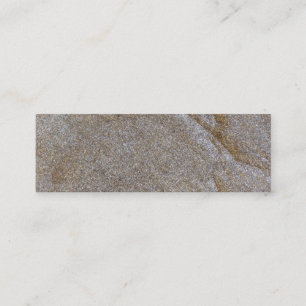 Minitarjeta De Visita mar de patatas fritas metalizado de latón dorado