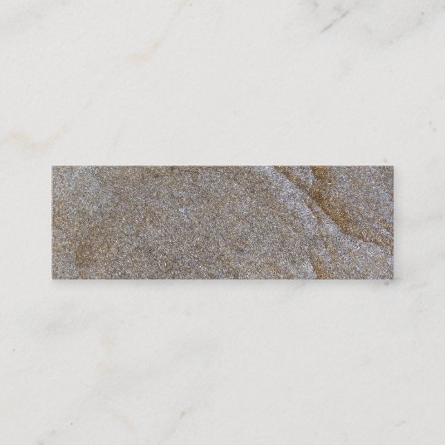 Minitarjeta De Visita mar de patatas fritas metalizado de latón dorado (Anverso)