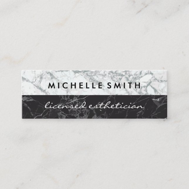 Minitarjeta De Visita Marble Two Tone (Anverso)