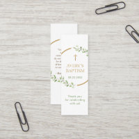 Marca de agua de la corona de oro Baptism Marcador