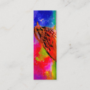 Minitarjeta De Visita Marcador Cosmic Bird Dreamscape
