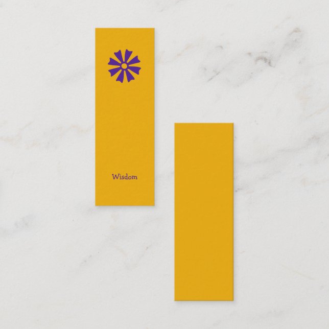 Minitarjeta De Visita Marcador de Adinkra (sabiduría) africano (Anverso / Reverso)
