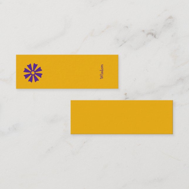 Minitarjeta De Visita Marcador de Adinkra (sabiduría) africano (Anverso / Reverso)