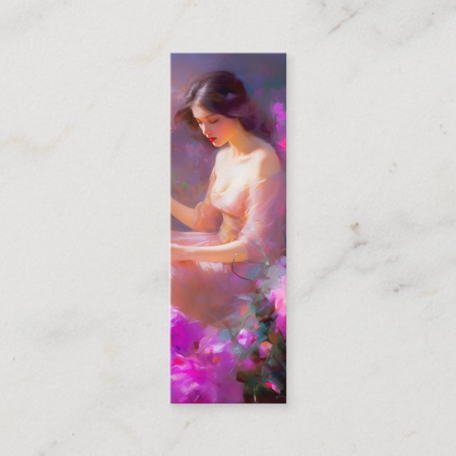 Minitarjeta De Visita Marcador de elegancia sensual (Anverso)