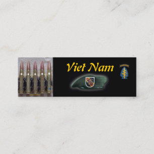 Minitarjeta De Visita Marcador de fuerzas especiales de las boinas verde