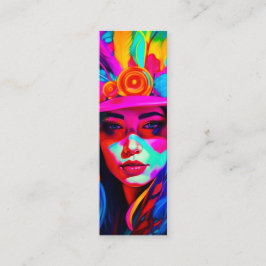 Minitarjeta De Visita Marcador de máscara vibrante