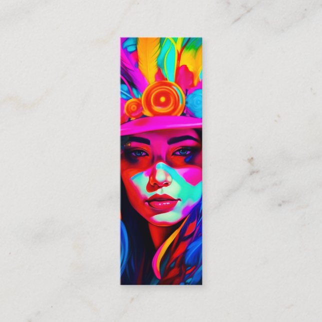 Minitarjeta De Visita Marcador de máscara vibrante (Anverso)