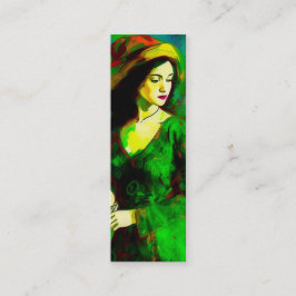 Minitarjeta De Visita Marcador de mujer en Gorra