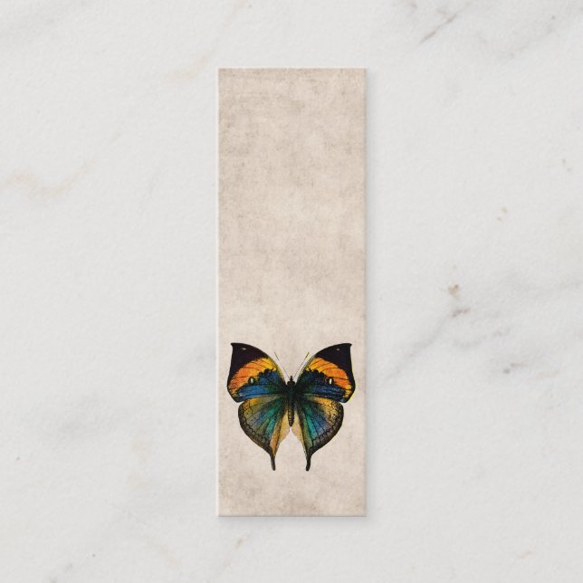 Minitarjeta De Visita Mariposas del ilustracion 1800's de la mariposa (Anverso)