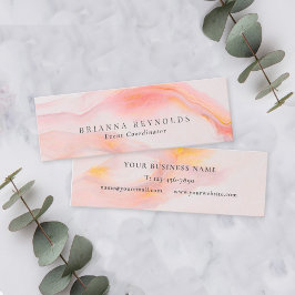 Minitarjeta De Visita Mármol rosa etéreo femenino