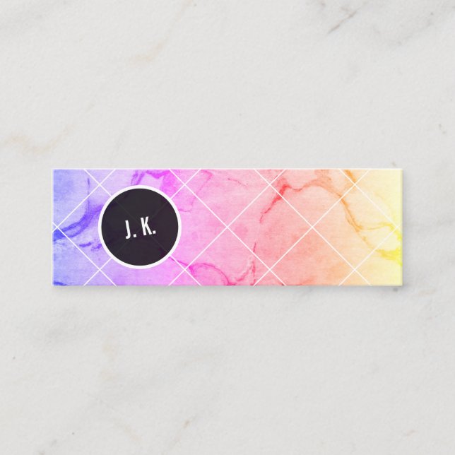 Minitarjeta De Visita Marmoleado (Anverso)