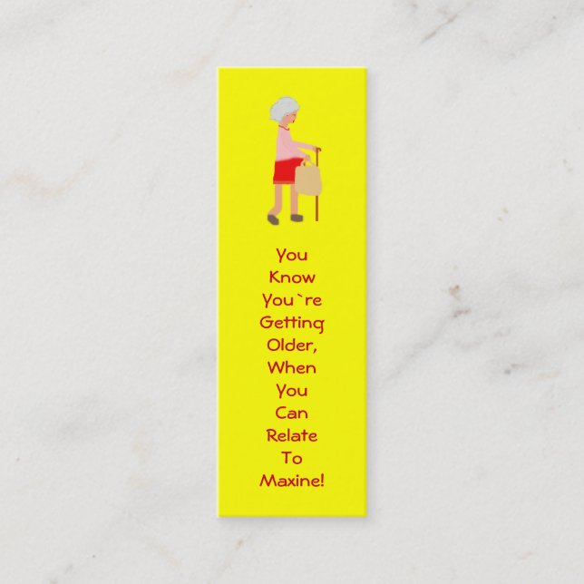 Minitarjeta De Visita Maxine Like Bookmark (Anverso)