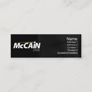 Minitarjeta De Visita McCain - flaco