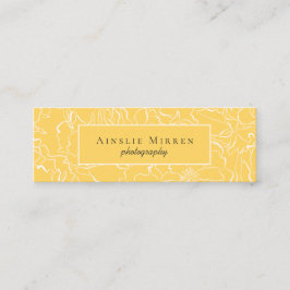 Minitarjeta De Visita Meadow Yellow Simply Floral