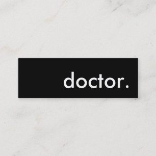 Minitarjeta De Visita médica.