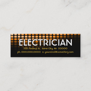 Minitarjeta De Visita medidores de naranja electricista