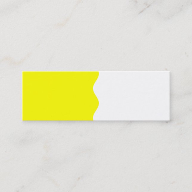 Minitarjeta De Visita Medio amarillo (Anverso)