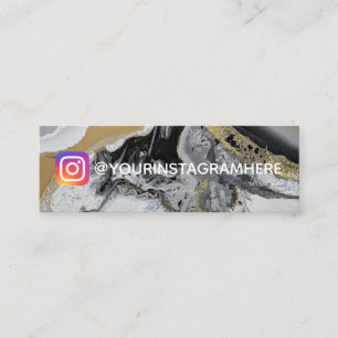 Minitarjeta De Visita Medios sociales Instagram de la salpicadura de la