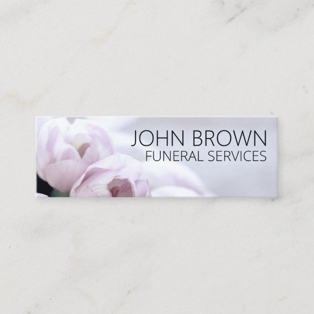 Minitarjeta De Visita Medios sociales personalizados "Flores soleadas" (Anverso)