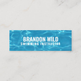 Minitarjeta De Visita Medios sociales personalizados sobre "olas de agua