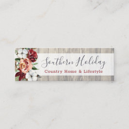 Minitarjeta De Visita Medios sociales Rusos de Madera y Algodón del Sur