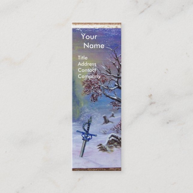 Minitarjeta De Visita MEDITACIÓN DE UN Monograma KNIGHT (Anverso)