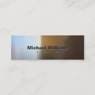 Minitarjeta De Visita Metal plata profesional freelance freelances