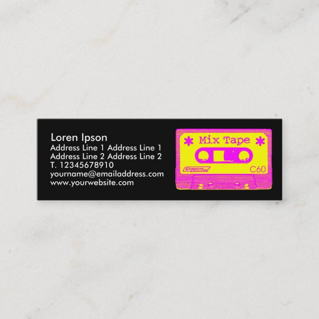 Minitarjeta De Visita Mezcla Pop III (Anverso)