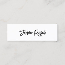 Minitarjeta De Visita Mi para redes de medios sociales con guiones blanc