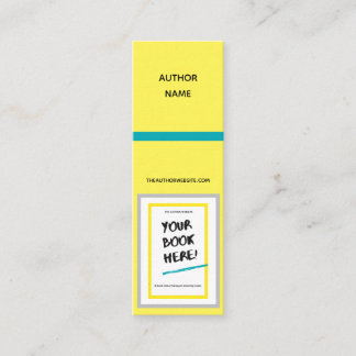 Minitarjeta De Visita Mini marcador de colores brillantes de BookMark