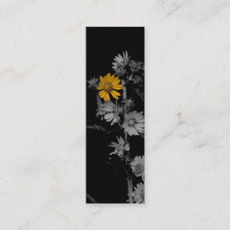 Minitarjeta De Visita Mini marcadores florales parcialmente coloreados