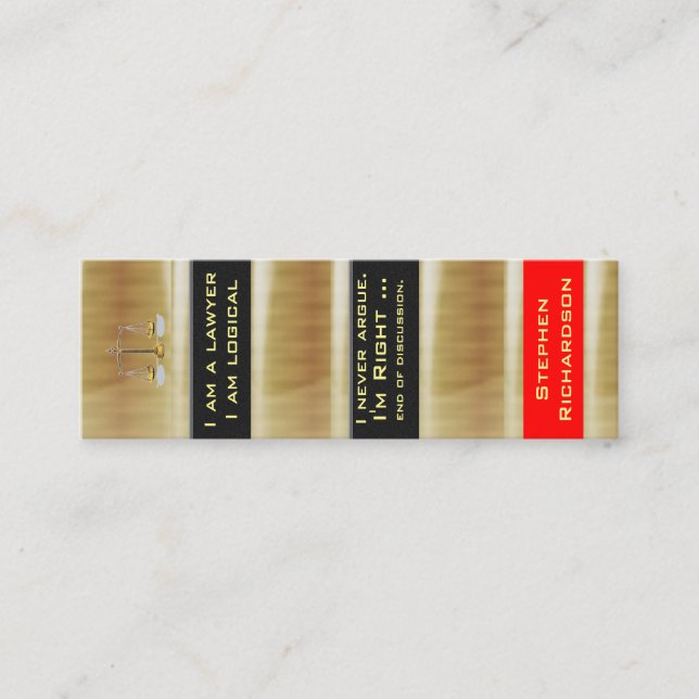 Minitarjeta De Visita Mini señales (Anverso)