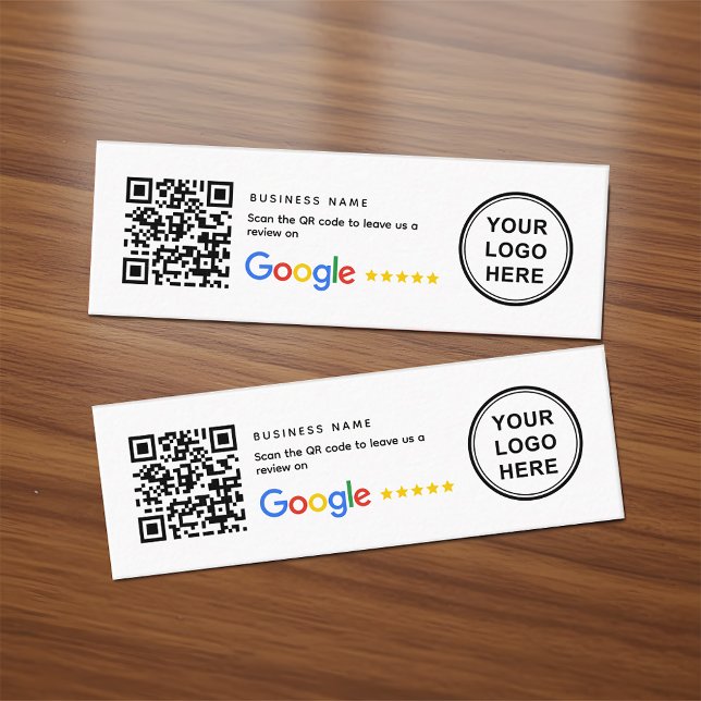 Minitarjeta De Visita Mini Small QR Code Google Review Business Inserts (Subido por el creador)