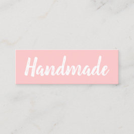 Minitarjeta De Visita Minimalista hecho a mano, moderno y sencillo, rosa